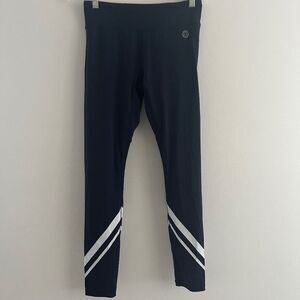 Tory Burch  sport women pants high waist long Medium logo  navy blue